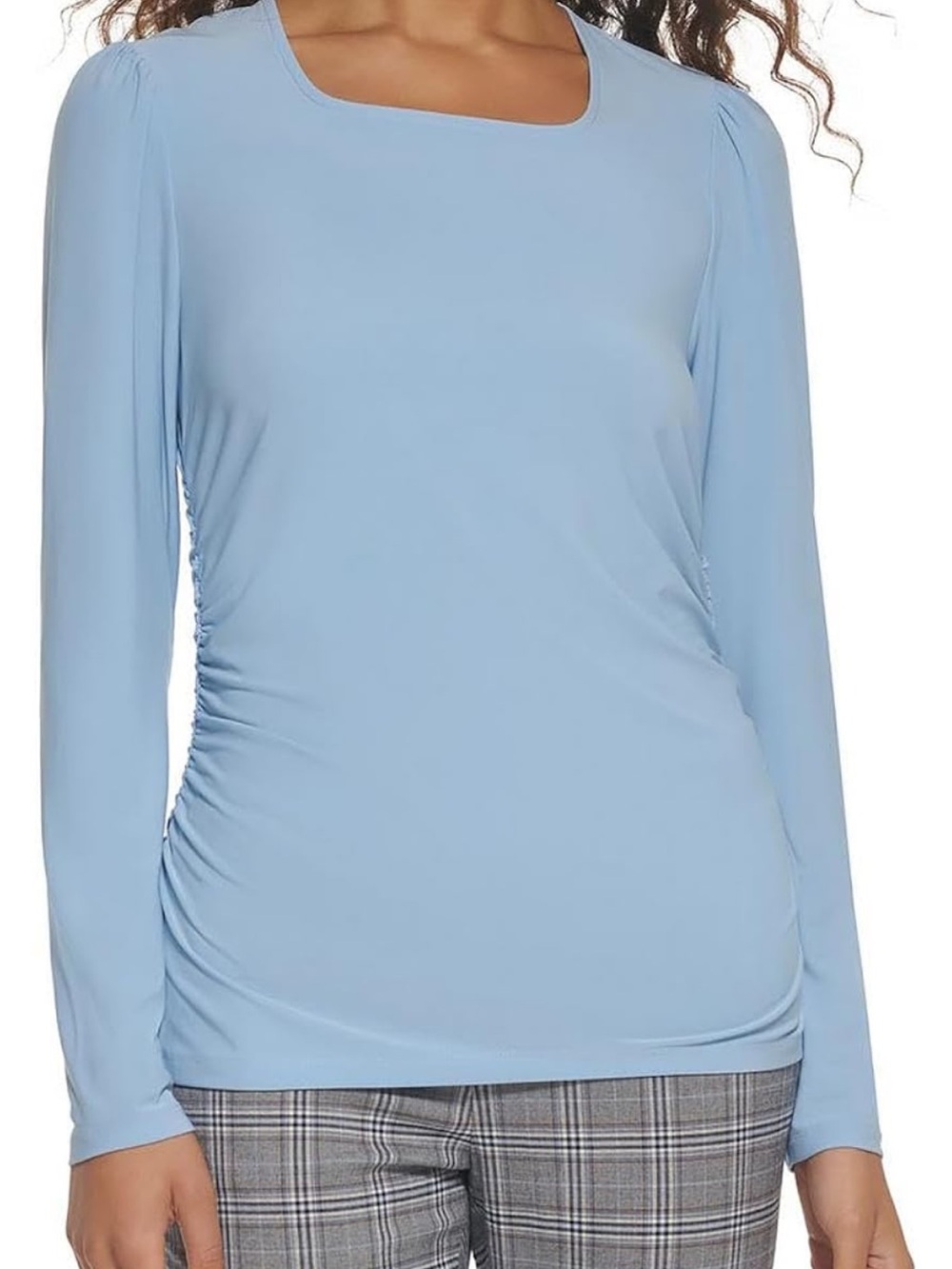 Tommy Hilfiger Women's XL Square-Neck Ruched Top NWT